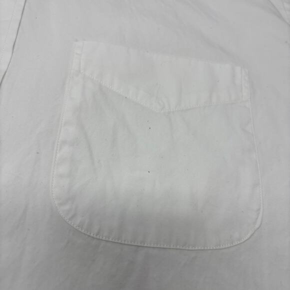 Brooks Brothers 18 -36 Solid White Long Sleeve Button Up Slim Fit Dress Shirt - Picture 3 of 5